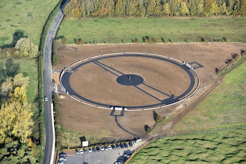 Vimy Foundation Centennial Park Opening Nov 9 2018. View Corridor Points
to the memorial.